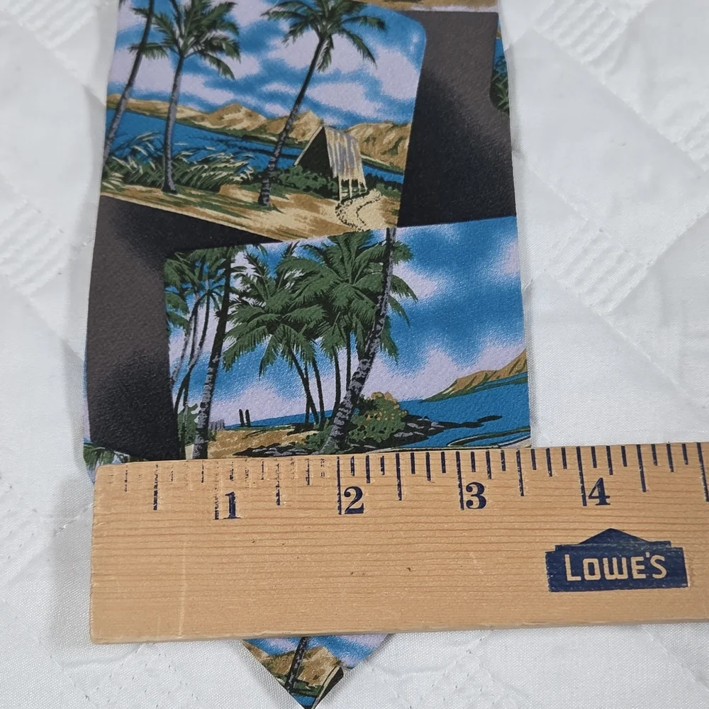 Tommy Bahama Multi-Color Tropical Islands Stranded in Paradise All Silk Neck Tie